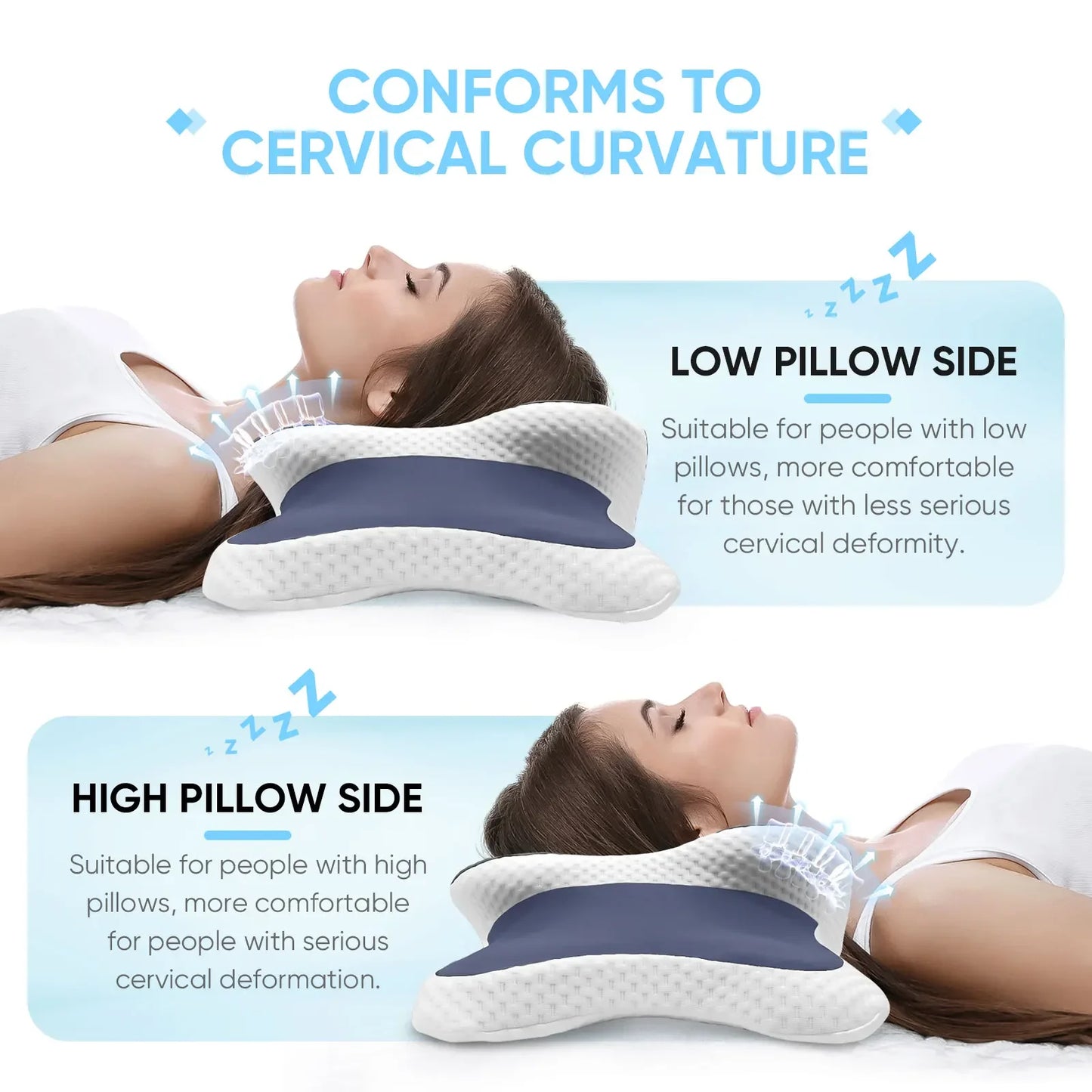 Cervical Pillow Neck Pain Relief Contour