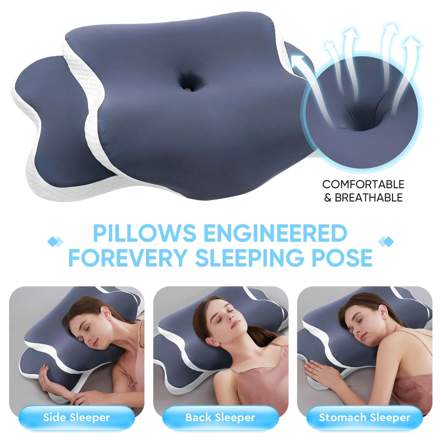 Cervical Pillow Neck Pain Relief Contour