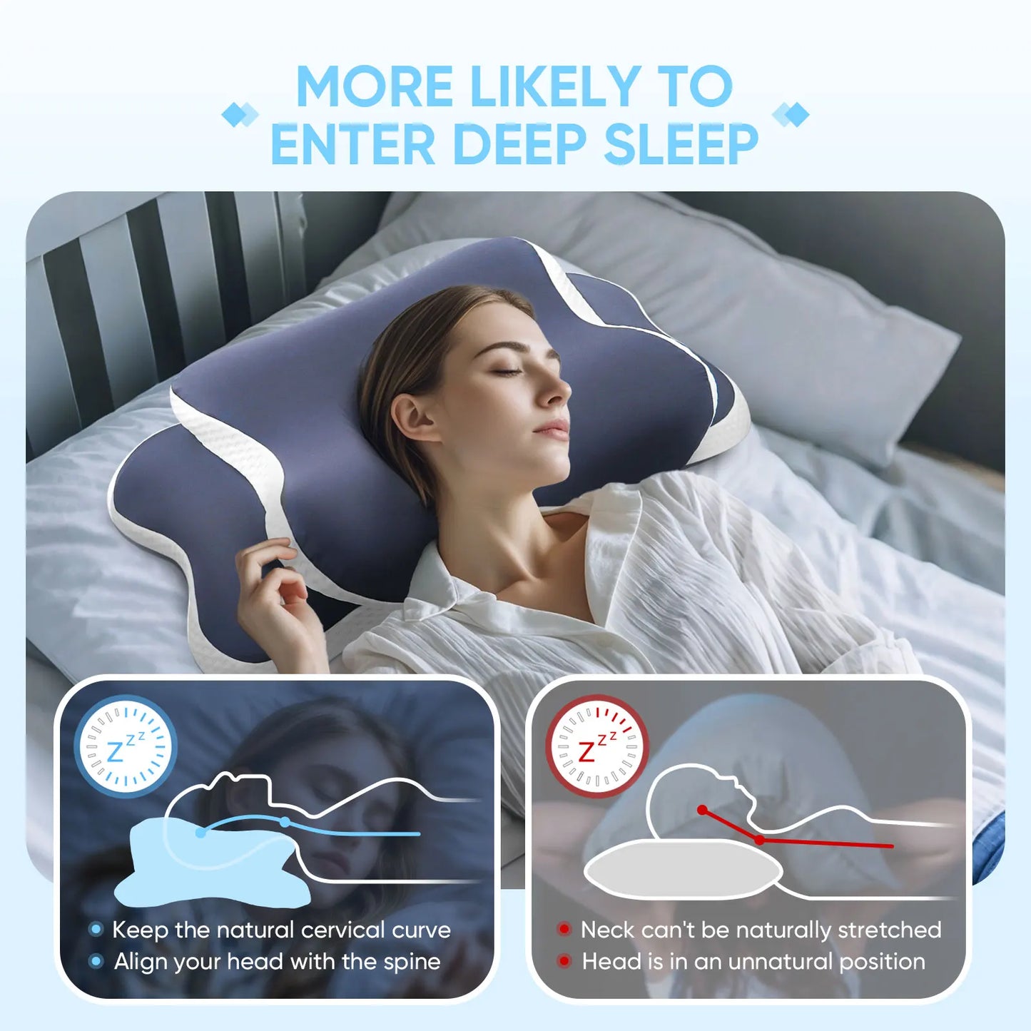 Cervical Pillow Neck Pain Relief Contour